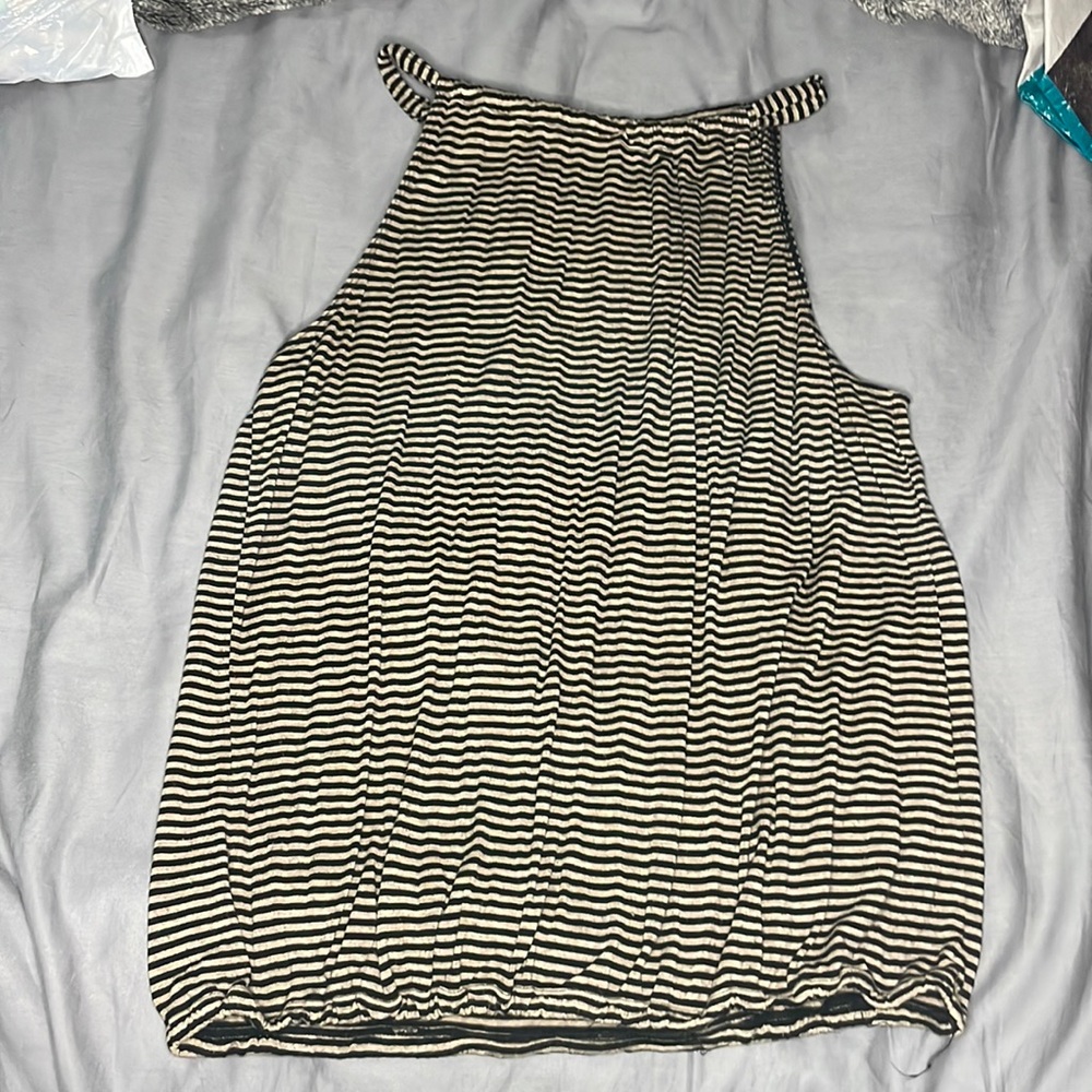 Black and Tan striped tank top